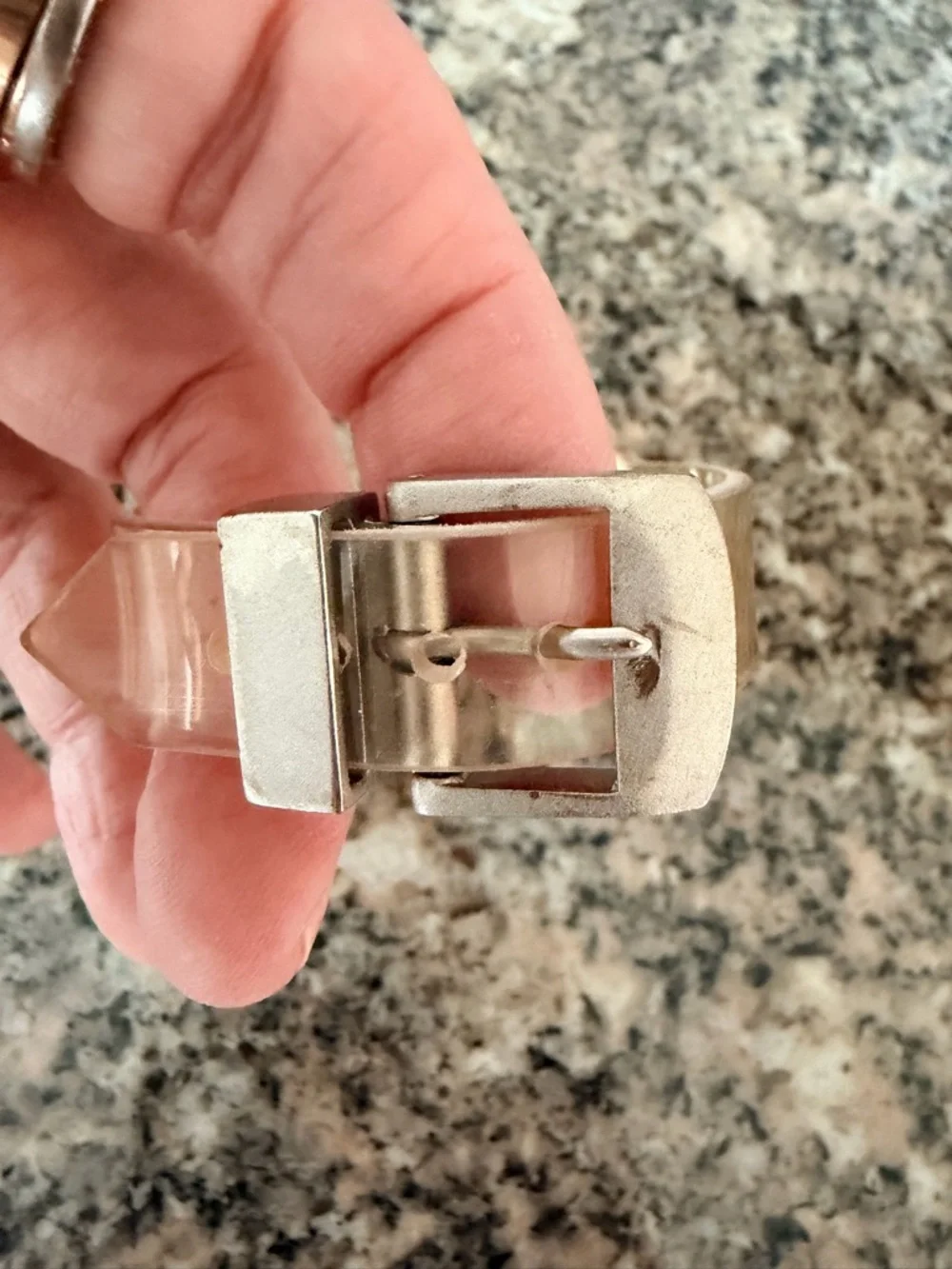 CHANEL transparent rubber
